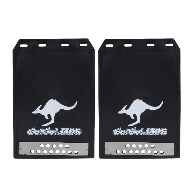 2 PCS WS-003 Premium Heavy Duty Molded Splash Mud Flaps Auto Front and Rear Guards, Small Size, Random Pattern Delivery