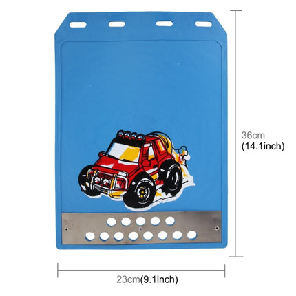 Premium Heavy Duty Molded Splash Front and Rear Mud Flaps Guards, Medium Size, Random Pattern Delivery