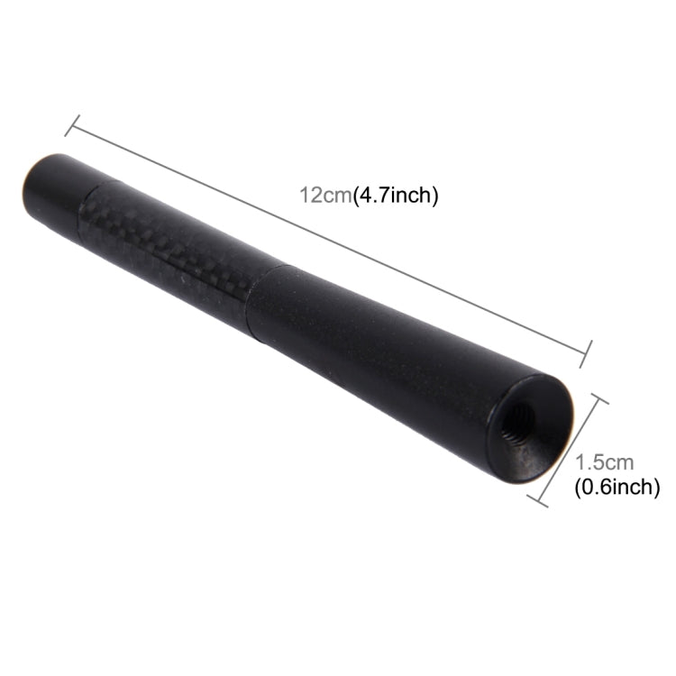 Carbon Fiber Aluminum Short Antenna Polished Universal Screws Base(Big Size)