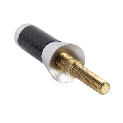 Carbon Fiber Aluminum Short Antenna Polished Universal Screws Base(Small Size), 3.4cm