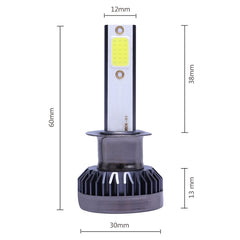 2 PCS H1 DC9-36V / 36W / 3000K / 6000LM IP68 Car / Motorcycle Mini COB LED Headlight Lamps / Fog Light