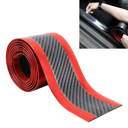 Universal Electroplate Carbon Fibre Car Door Threshold Decoration Strip Decorative Sticker, Size : 3CM x 2M