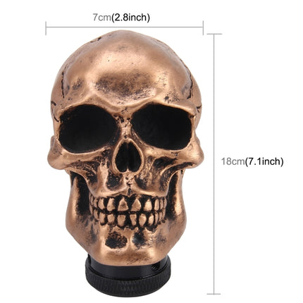 Universal Skull Head Shape Resin ABS Manual or Automatic Gear Shift Knob Fit for All Car