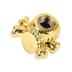 4 PCS Universal Skull Shape Gas Cap Mouthpiece Cover Gas Cap Tire Cap Car Motor Bicycle Tire Valve Caps
