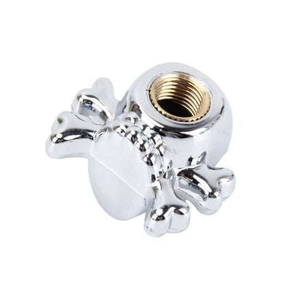 4 PCS Universal Skull Shape Gas Cap Mouthpiece Cover Gas Cap Tire Cap Car Motor Bicycle Tire Valve Caps, Skull Shape