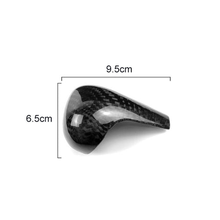 For Left Driving Universal Carbon Fiber Car Gear Shift Knob Modified Shifter Lever Knob for AUDI A4 / A5 / A6 / A7 / Q5 Q7