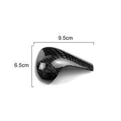 For Left Driving Universal Carbon Fiber Car Gear Shift Knob Modified Shifter Lever Knob for AUDI A4 / A5 / A6 / A7 / Q5 Q7