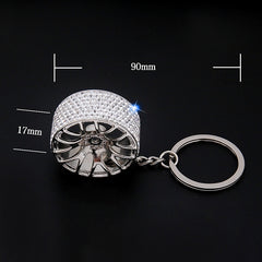 Portable Car Diamond Key Chain Key Rings