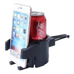 SHUNWEI SD-1027 Car Auto Multi-functional ABS Air Vent Drink Holder Bottle Cup Holder Phone Holder Mobile Mount, SD-1027(Black), SD-1027(Green), SD-1027(Red)
