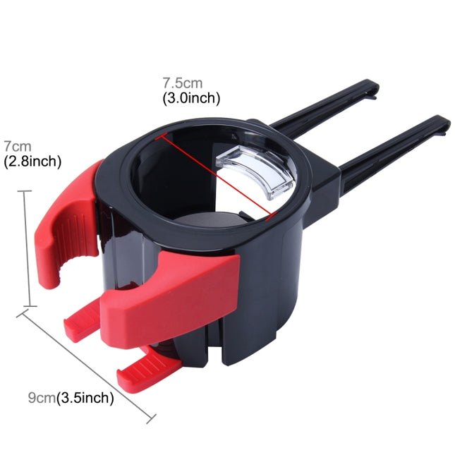 SHUNWEI SD-1027 Car Auto Multi-functional ABS Air Vent Drink Holder Bottle Cup Holder Phone Holder Mobile Mount, SD-1027(Red)