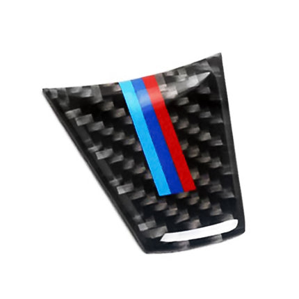 Car Carbon Fiber Steering Wheel Decorative Sticker for BMW E90 / E92, Steering Wheel Decorative Sticker B
