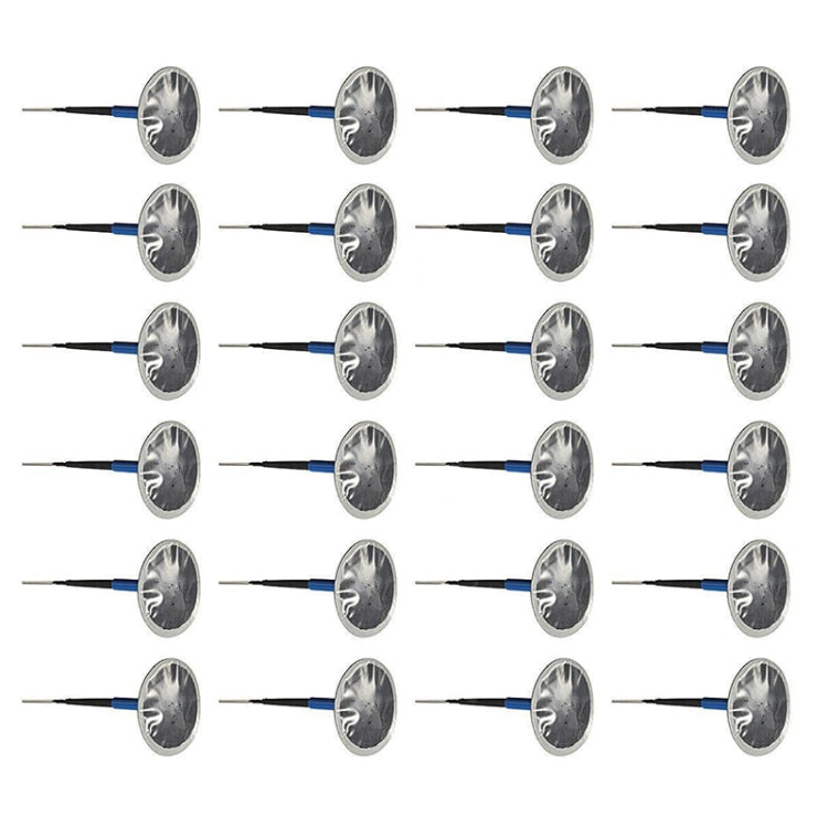24 PCS 4mm Mushroom Nail-tyre Film Tyre Cold Patch Film Rubber Tire Repair Kit, 4mm