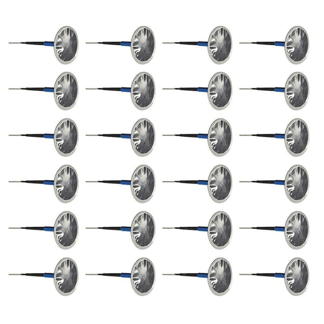 24 PCS 4mm Mushroom Nail-tyre Film Tyre Cold Patch Film Rubber Tire Repair Kit, 4mm