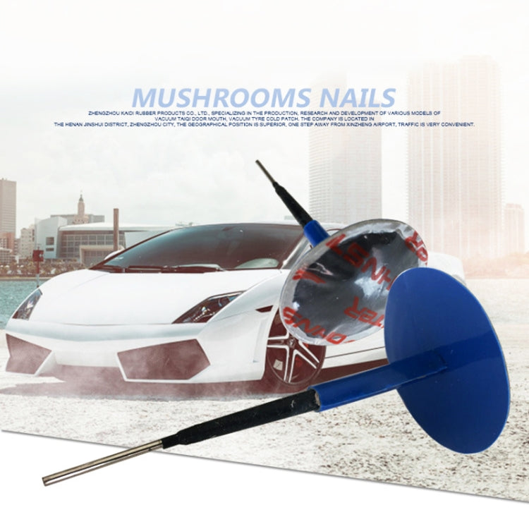24 PCS 4mm Mushroom Nail-tyre Film Tyre Cold Patch Film Rubber Tire Repair Kit, 4mm