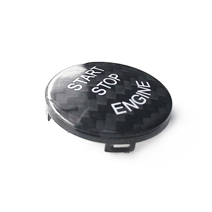 Car Carbon Fiber Engine Start Button Decoration Cover Trim for BMW E Chassis