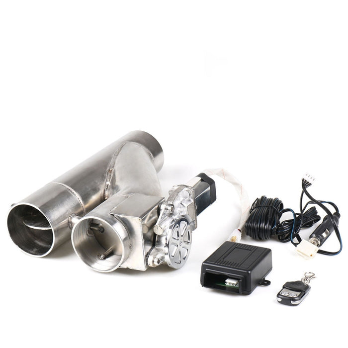 CNSPEED Y Shape 2 In 1 Car Remote Control Electric Exhaust Valve Pipe, Size: 2.5 inch, Size: 2.5 inch