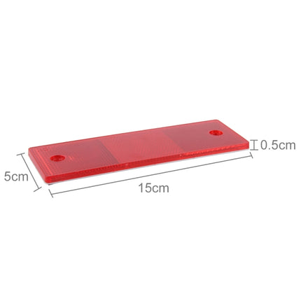 10 PCS Car Rear Bumper Warning Plastic Reflector and Sign