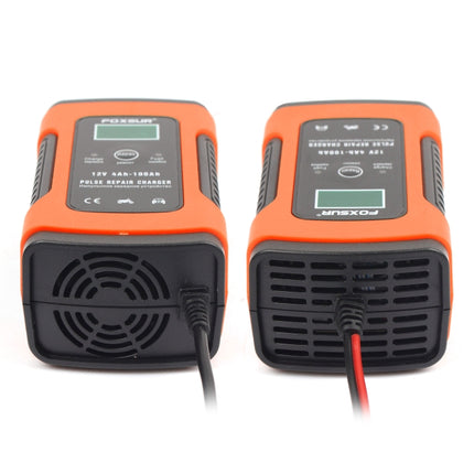 12V 6A Intelligent Universal Battery Charger for Car Motorcycle, Length: 55cm, UK Plug, UK Plug (Red), UK Plug (Yellow)