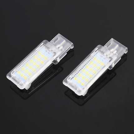 2 PCS DC12V / 1.5W / 6000K / 100LM Car Foot Nest Lights Footwell Lamp Seat Lamp 18LEDs SMD-3528 Lamps for Volkswagen