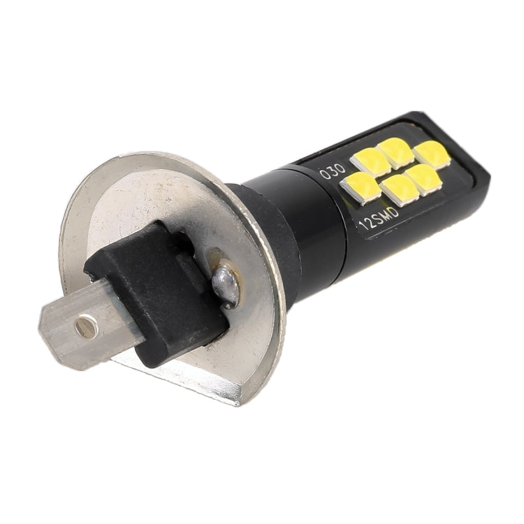 2 PCS H1 DC9-16V / 3.5W / 6000K / 320LM Car Auto Fog Light 12LEDs SMD-ZH3030 Lamps, with Constant Current