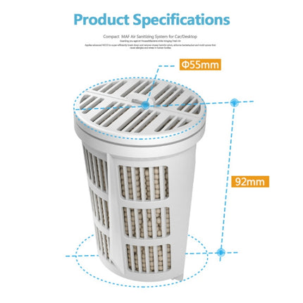 XPower M8 Car Air Purifier Filter + Filter Element for XPower X8 Nano Air Purifier, XPower X8 Nano Air Purifier