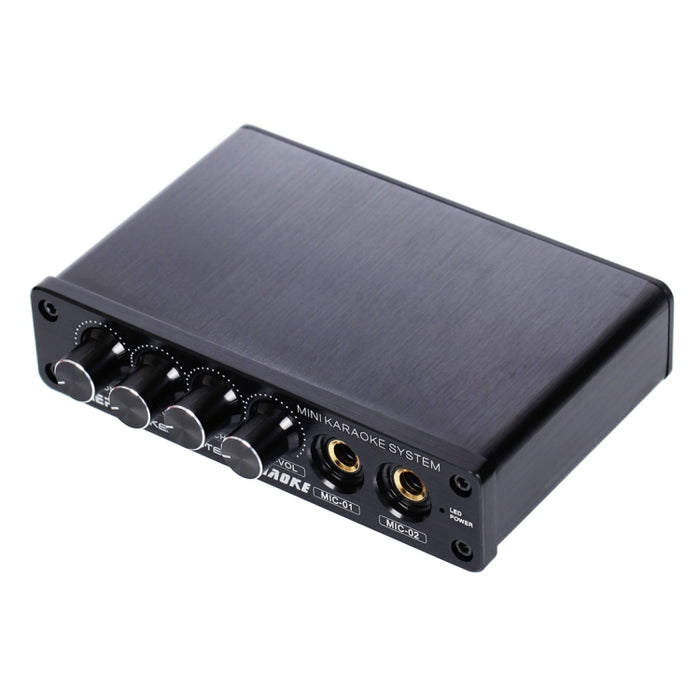 A933 Mini Karaoke Machine System Sound Mixer Amplifier for PC / TV / Mobile Phones, Support RCA in / 2 Channel Mic in, A933