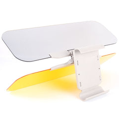 2 in 1 HD Car Anti-Glare Dazzling  Day Night Vision Driving Mirror Sun Visors, 2 in 1