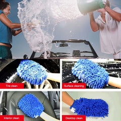 KANEED Microfiber Dusting Mitt Car Window Washing Home Cleaning Cloth Duster Towel Gloves (Random Color Delivery), Microfiber Dusting Mitt, UK Stock Microfiber Dusting Mitt, US Stock Microfiber Dusting Mitt