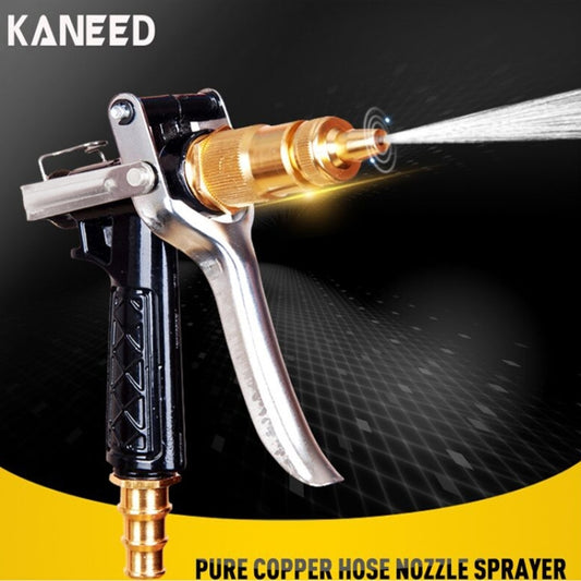 KANEED High Pressure Pure Copper Hose Nozzle Sprayer for Car Washing Garden/Lawn Watering Room/Deck/Floor Cleaning Support Adjustable Water Flow, Pure Copper Hose Nozzle Sprayer, UK Stock Pure Copper Hose Nozzle Sprayer���������������������������������...