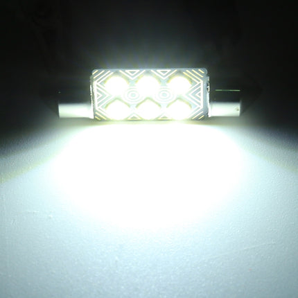 2 PCS 31mm DC12V / 1.5W / 6000K / 110LM 4LEDs SMD-3030 Car Reading Lamp Dome Light, with Decoder