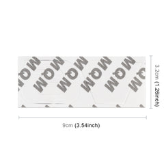 V6 Shape Car Metal Body Decorative Sticker