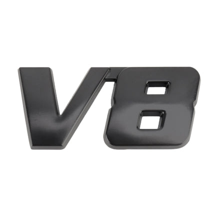 V8 Connect Shape Car Metal Body Decorative Sticker, Size : L