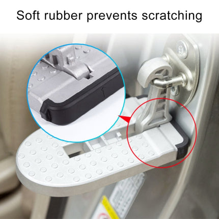 Multi-function Car Door Sill Step Pedals Pads, Pedals Pads (Silver)