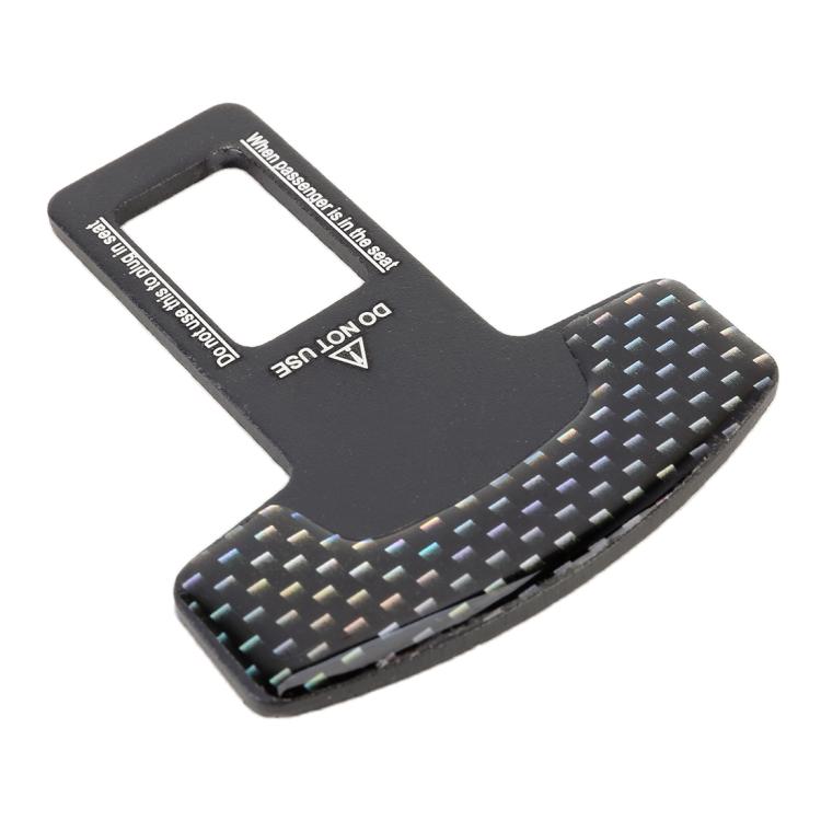 2 in 1 Car Carbon Fibre Safety Seat Belt Buckle Clip, Seat Belt Buckle Clip