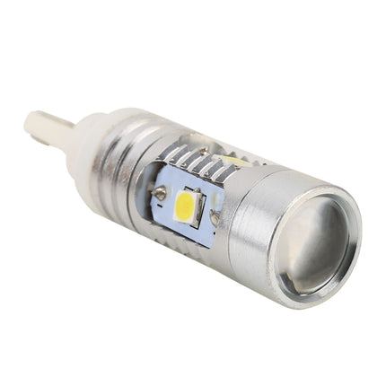 2 PCS T10 / W5W / 168 / 194 DC12V / 4.5W / 6000K / 360LM 6LEDs SMD-3030 Car Clearance Light, with Projector Lens Light