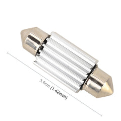 10 PCS 36mm DC12V / 1.7W / 7000K / 70LM 3LEDs SMD-5050 Car Reading Lamp