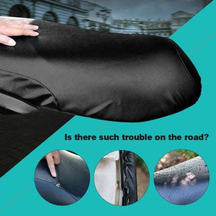 Waterproof Motorcycle Black Leather Seat Cover Prevent Bask In Seat Scooter Cushion Protect, Size: M, Length: 48-54cm; Width: 25-35cm