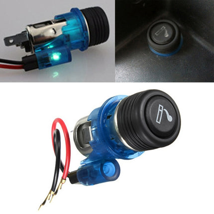 Car 10A 12V European Standard Cigarette Lighter Full Assembly with Light