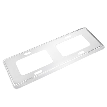 2 PCS Car License Plate Magnesium Alloy Bracket Frame Holder Stand Mount(Silver)