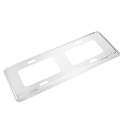 2 PCS Car License Plate Magnesium Alloy Bracket Frame Holder Stand Mount(Silver)