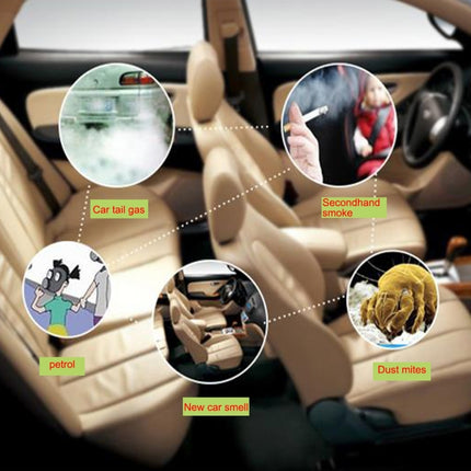 Car Cigarette Lighter Air Purifier Negative Lone Freshener Air Cleaner, Removes Pollen, Smoke, Bad Smell and Odors For Auto and Indoor