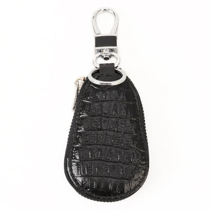 Universal Leather Crocodile Texture Waist Hanging Zipper Wallets Key Holder Bag (No Include Key)