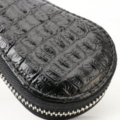 Universal Leather Crocodile Texture Waist Hanging Zipper Wallets Key Holder Bag (No Include Key)