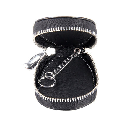 Universal Leather Crocodile Texture Waist Hanging Zipper Wallets Key Holder Bag (No Include Key)