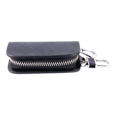 Universal Leather Denim Texture Waist Hanging Zipper Wallets Key Holder Bag (No Include Key)