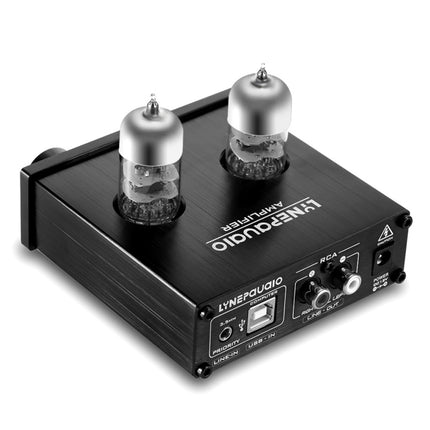 LINEPAUDIO A962 HiFi 6J9 Vacuum Tube Power Headphone Amplifier USB ASIO Sound Card, A962