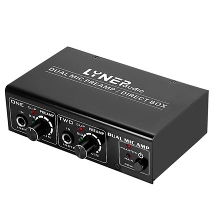 LINEPAUDIO A961 2-Channel Microphone Amplifier Electric Guitar Electric Bass Amplifier, A961