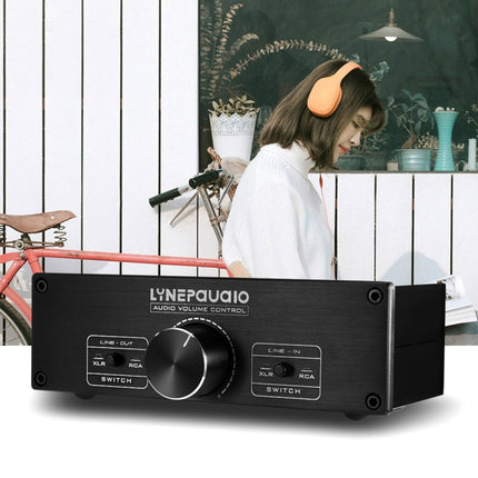 LINEPAUDIO A967 Full-balanced Passive PreAmp Active Speaker Two-channel Volume Controller, A967
