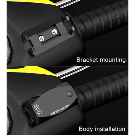 Motorcycle Multi-functional 2 in 1 Digital Display Voltmeter + Electronic Clock, 6-30V IP67