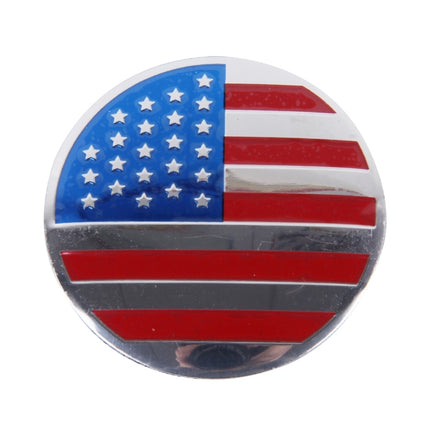 4 PCS USA Flag Metal Car Sticker Wheel Hub Caps Centre Cover Decoration